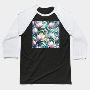 Magnolia Whirl Baseball T-Shirt